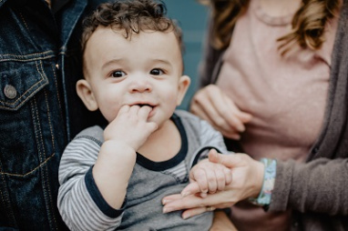 Young child smiling
