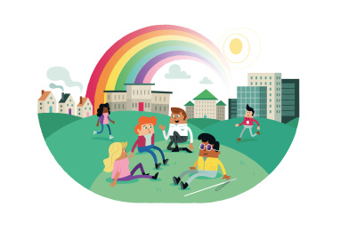 Young people socialising