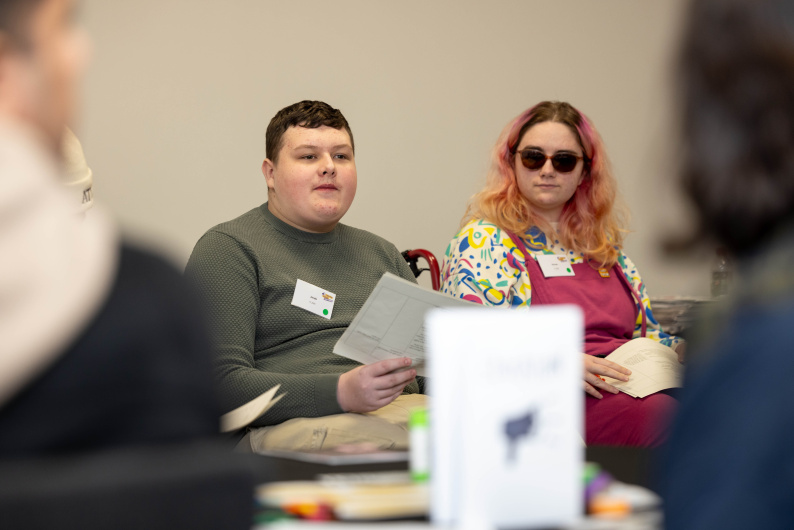 Two FLARE members during their workshop