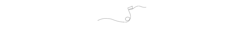 A drawing of a musical note